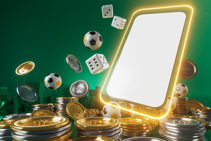 Ilustrasi pengguna melakukan klaim bonus dengan smartphone di xotogel